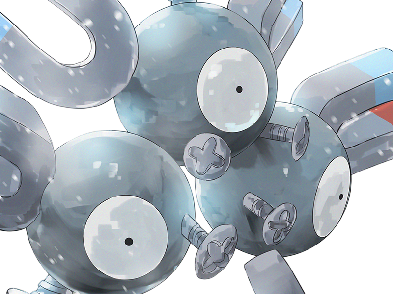 magneton rarecoil pokemon pkm jeu anime type electrik acier 1g kanto magnetique