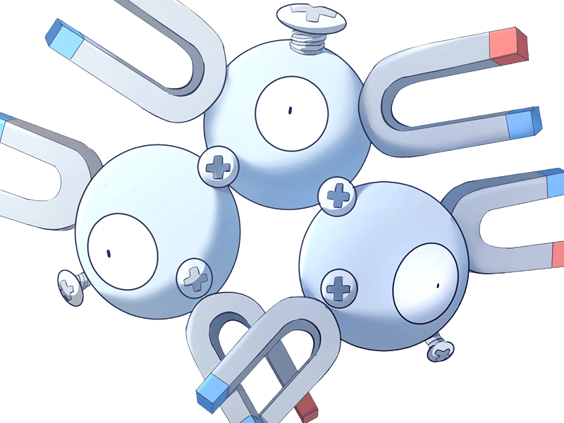 magneton rarecoil pokemon pkm jeu anime type electrik acier 1g kanto magnetique