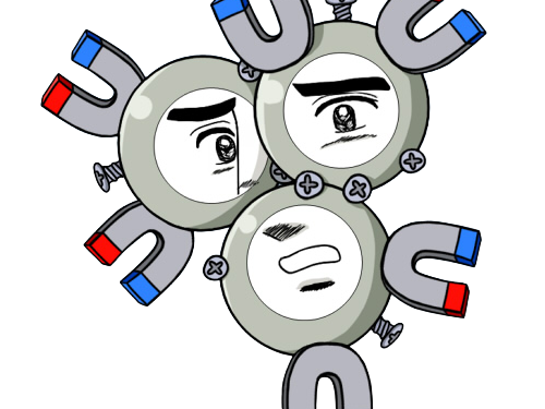 magneton rarecoil pokemon pkm jeu anime type electrik acier 1g kanto magnetique