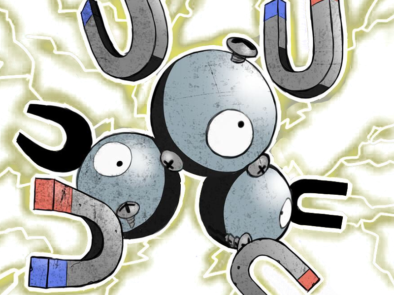 magneton rarecoil pokemon pkm jeu anime type electrik acier 1g kanto magnetique