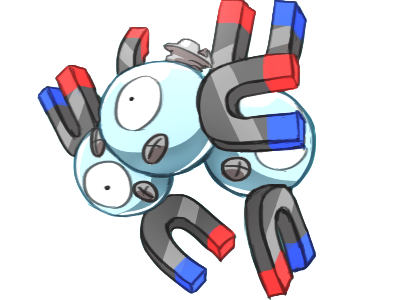 magneton rarecoil pokemon pkm jeu anime type electrik acier 1g kanto magnetique