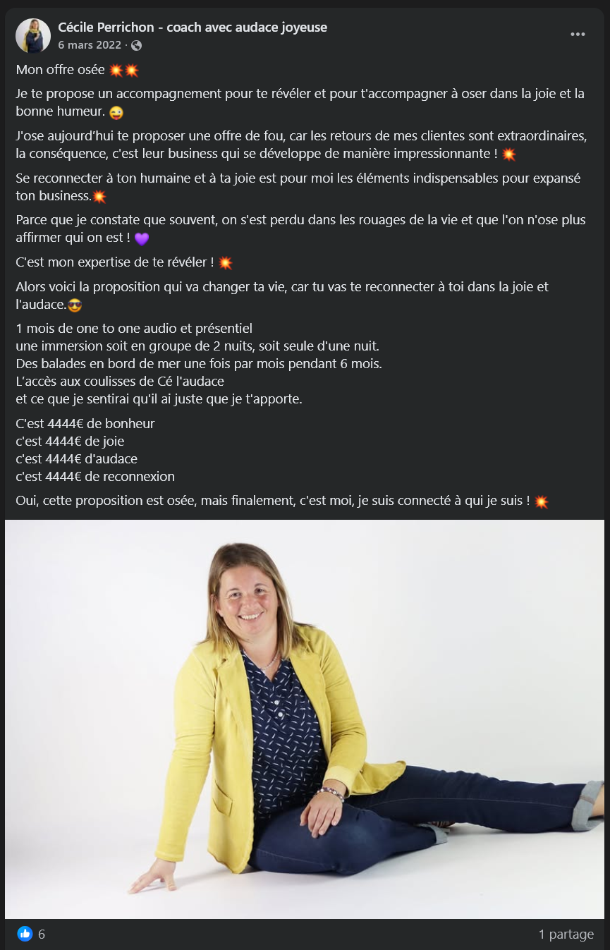 cecile perrichon folle bus inondation selection naturelle french dream rsa audace coaching communication animale joyeuse