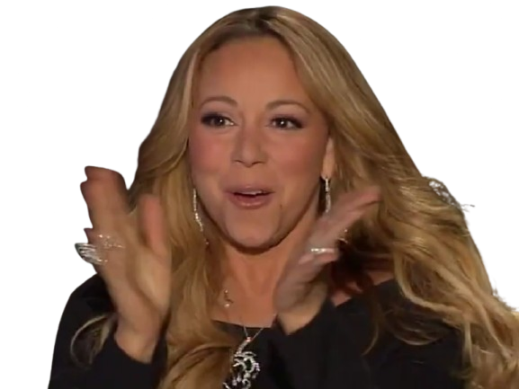 mariah carey diva american idol cute applaudire applaudi mains content rire souris sourire gg felicitations