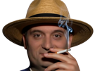 philippot-philipot-patriotes-upr-clope-cigarette-chapeau-paille-paysan-agriculteur-jardin-potager