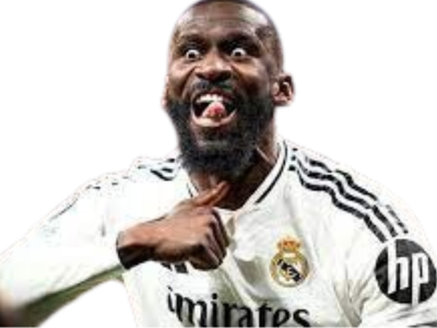 antonio rudiger real atletico madrid mort grimace moque moqueur raillerie