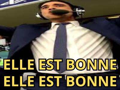 paul tchoukriel commentateur foot footballeur alors peut etre crie hurle elle est bonne