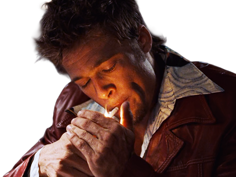 tyler durden fightclub film 1999 americain thriller brad pitt homme acteur cheveuxblonds yeuxbleus trentenaire trentaine