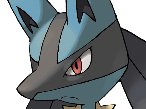 lucario pokemon pkm jeu anime type combat acier 4g sinnoh aura emanation