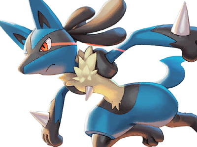 lucario pokemon pkm jeu anime type combat acier 4g sinnoh aura emanation