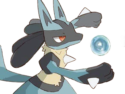 lucario pokemon pkm jeu anime type combat acier 4g sinnoh aura emanation