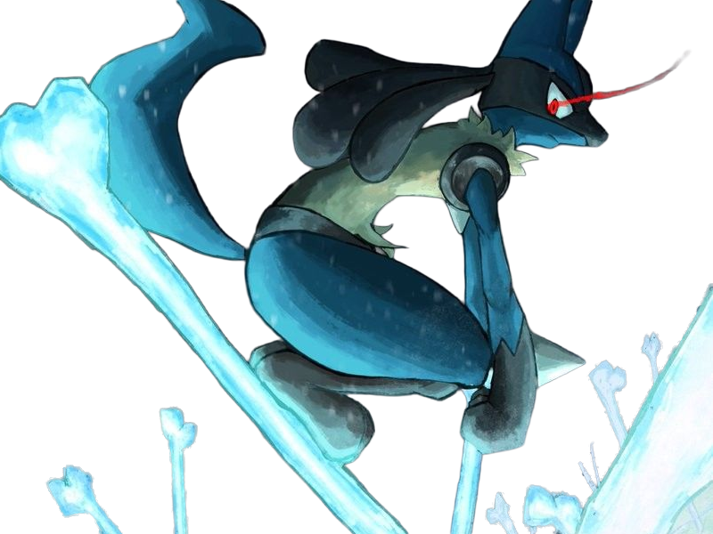 lucario pokemon pkm jeu anime type combat acier 4g sinnoh aura emanation