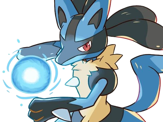 lucario pokemon pkm jeu anime type combat acier 4g sinnoh aura emanation