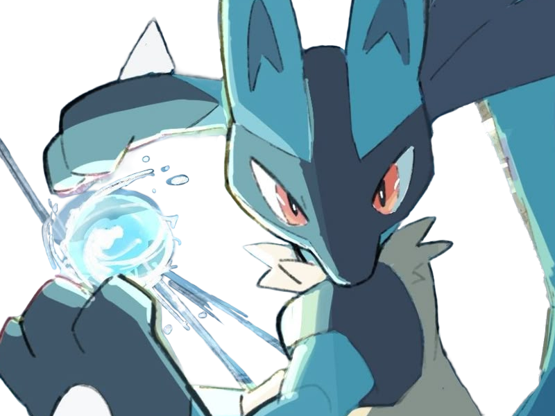 lucario pokemon pkm jeu anime type combat acier 4g sinnoh aura emanation