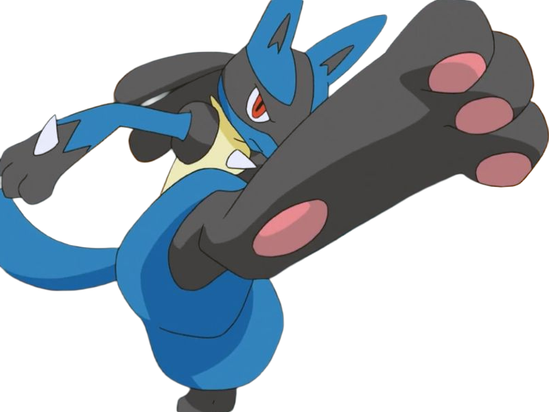 lucario pokemon pkm jeu anime type combat acier 4g sinnoh aura emanation