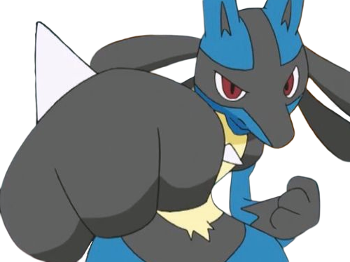 Sticker lucario pokemon pkm jeu anime type combat acier 4g sinnoh aura emanation par Dark-63