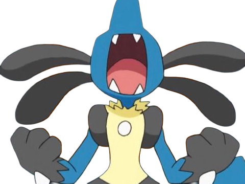 lucario pokemon pkm jeu anime type combat acier 4g sinnoh aura emanation
