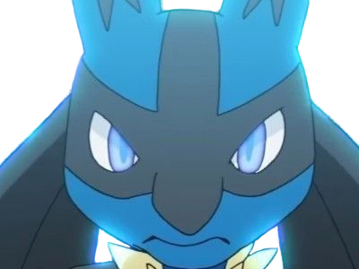 Sticker lucario pokemon pkm jeu anime type combat acier 4g sinnoh aura emanation par Dark-63