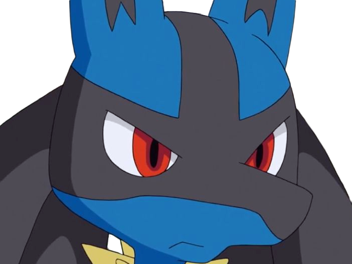 Sticker lucario pokemon pkm jeu anime type combat acier 4g sinnoh aura emanation par Dark-63