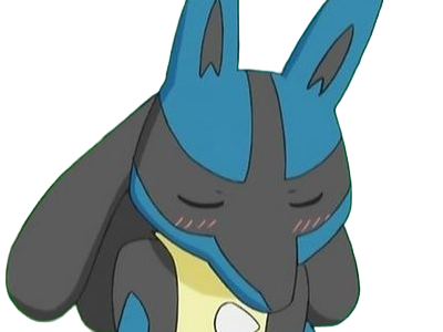 Sticker lucario pokemon pkm jeu anime type combat acier 4g sinnoh aura emanation par Dark-63