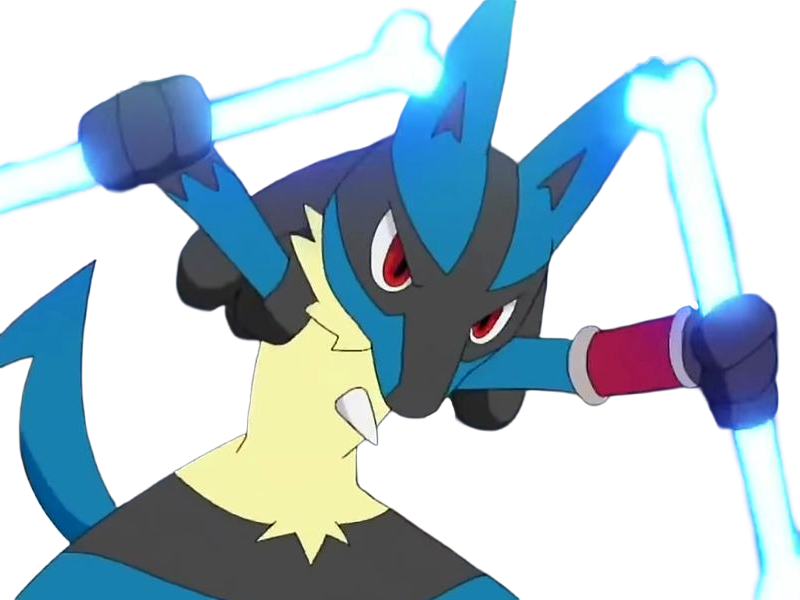 lucario pokemon pkm jeu anime type combat acier 4g sinnoh aura emanation