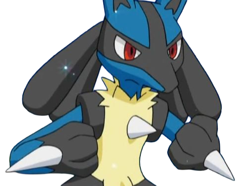Sticker lucario pokemon pkm jeu anime type combat acier 4g sinnoh aura emanation par Dark-63
