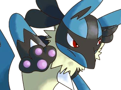 lucario pokemon pkm jeu anime type combat acier 4g sinnoh aura emanation