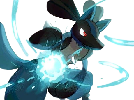 lucario pokemon pkm jeu anime type combat acier 4g sinnoh aura emanation