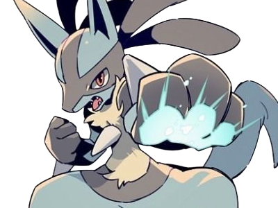 lucario pokemon pkm jeu anime type combat acier 4g sinnoh aura emanation