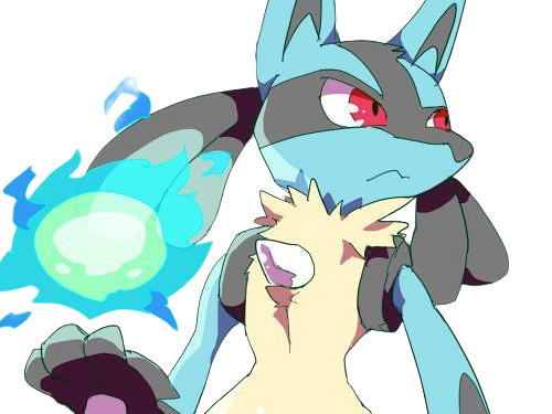 lucario pokemon pkm jeu anime type combat acier 4g sinnoh aura emanation