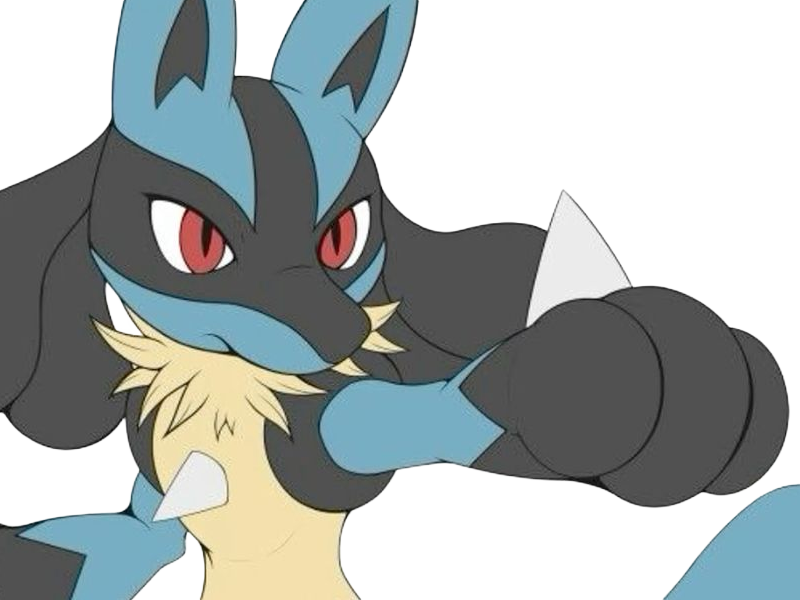 lucario pokemon pkm jeu anime type combat acier 4g sinnoh aura emanation