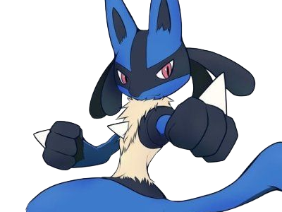 lucario pokemon pkm jeu anime type combat acier 4g sinnoh aura emanation