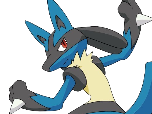 lucario pokemon pkm jeu anime type combat acier 4g sinnoh aura emanation