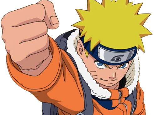 naruto uzumaki manga anime poing leve deter