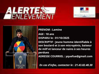 alerte enlevement enleve disparition disparu lamine yamal fcb fc barcelone barca flop