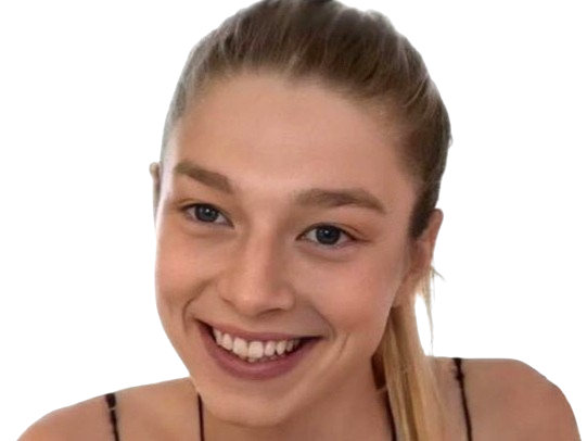 hunter schafer blonde femme mannequin actrice americaine vingtaine attaches homme nohomo