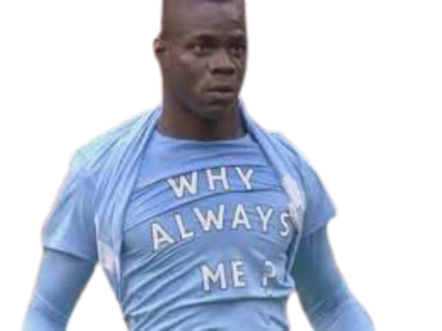 mario balotelli why always me pourquoi moi victimisation manchester city celebration