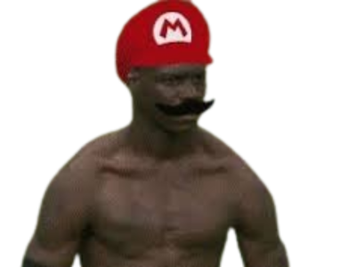 super mario bros balotelli casquette moustache celebration