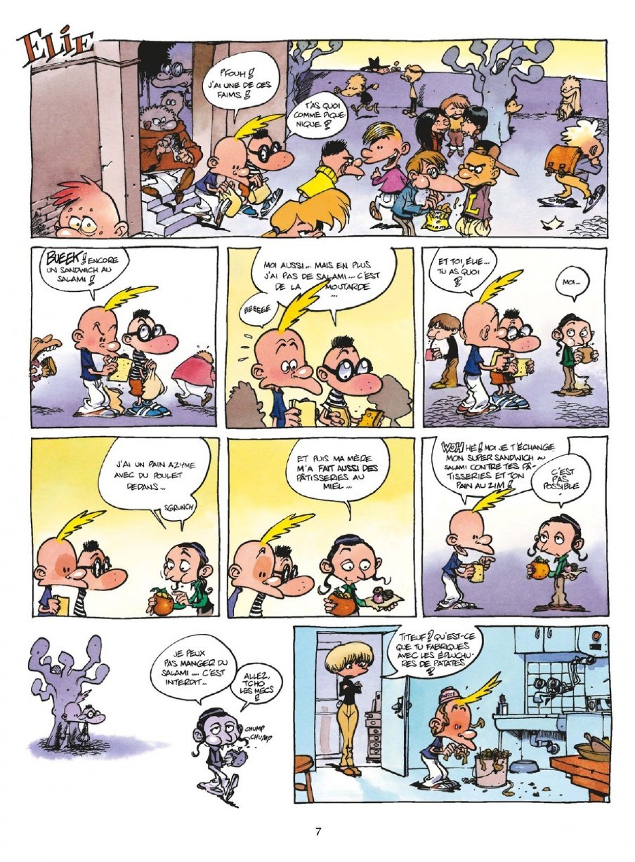 bd bede titeuf enfant juif j kasher pain azyme glissade elie 00000