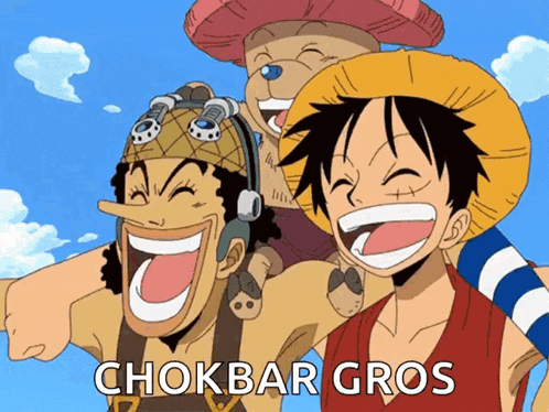 chokbar gros luffy anime one piece op manga ussop tony-tony chopper de zinz