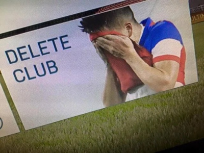 delete club supprime fifa jeu video abandon abandonne abandonner abdication abdiquer stop arreter arrete arret