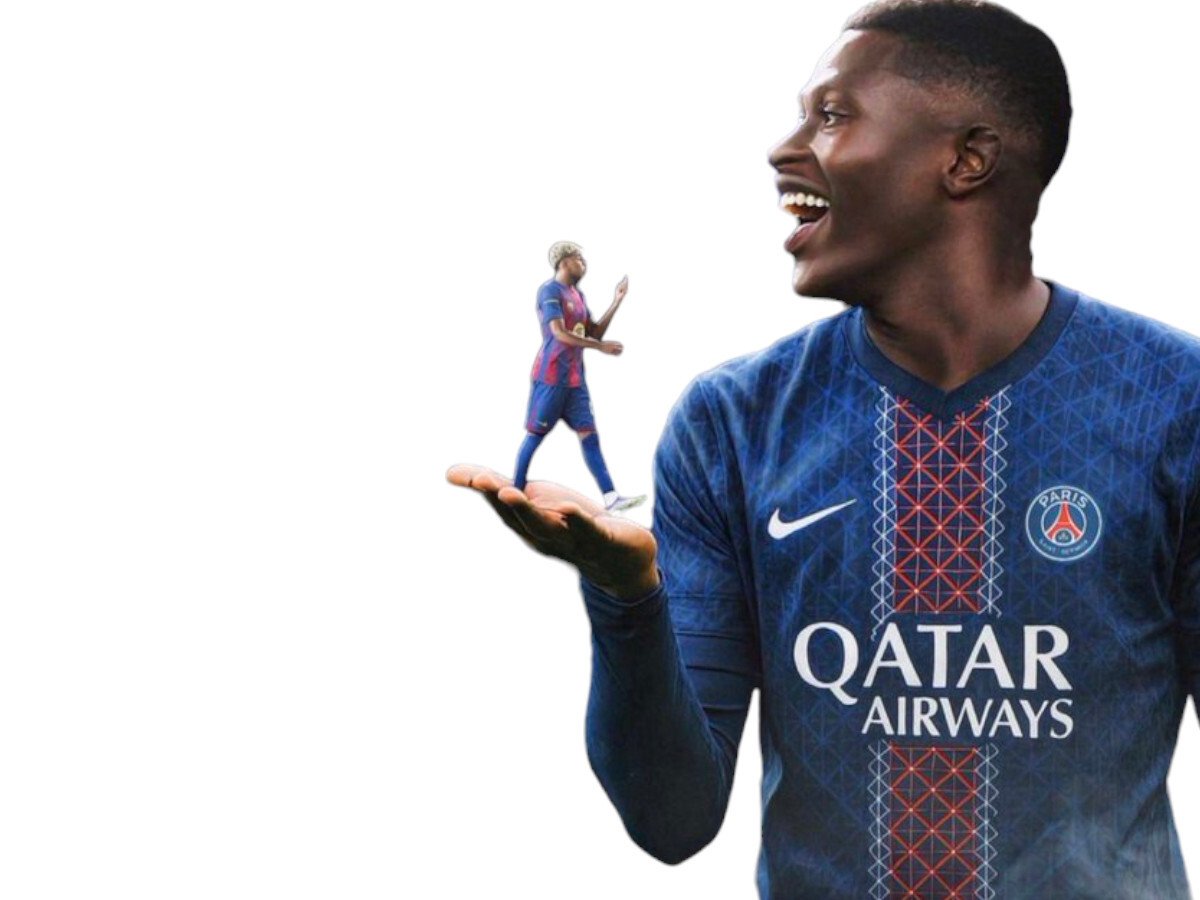 nuno mendes lamine yamal geant titan humilie humiliation petit