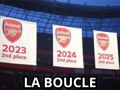 arsenal deuxieme second la boucle loser looser lose loose perdant perdants tocards premier league pl