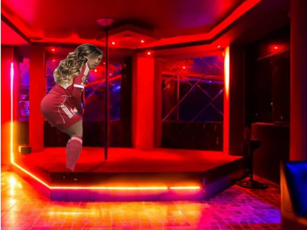 virgil van dijk liverpool twerk fesse fesses danse bar boite du nuit striptease pole dance