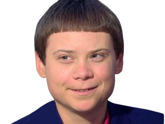 greta thunberg jim carrey israel flotille triso sourire coupe cheveux bol