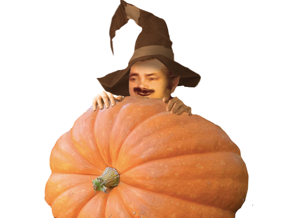 risitas content farceur joueur jovial feerique citrouille geante enorme conte magie petit peuple halloween automne