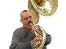 instrument-musique-pull-gris-trompette-soubassophone-cuivre-pipeau
