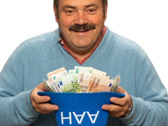 handicape aah risitas elite issou riche argent rsa chapeau bob rire allocation casquette parasite mendiant