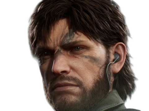 Sticker naked snake big boss jack metal gear solid mgs 3 delta jeu homme yeuxbleus cheveuxbruns par Dark-63