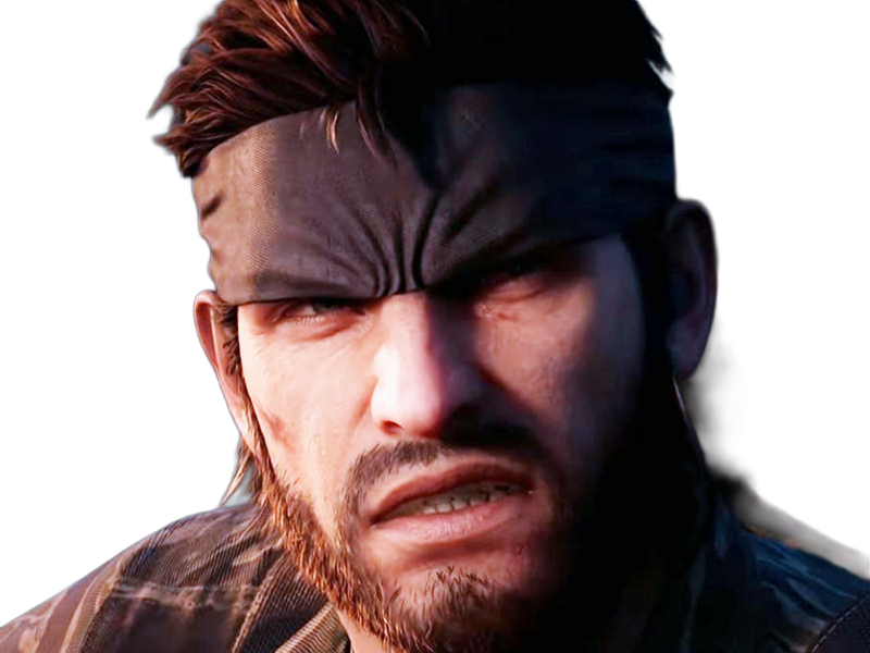 naked snake big boss jack metal gear solid mgs 3 delta jeu homme yeuxbleus cheveuxbruns