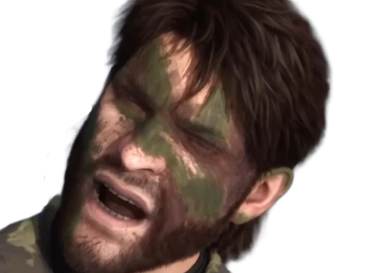 naked snake big boss jack metal gear solid mgs 3 delta jeu homme yeuxbleus cheveuxbruns